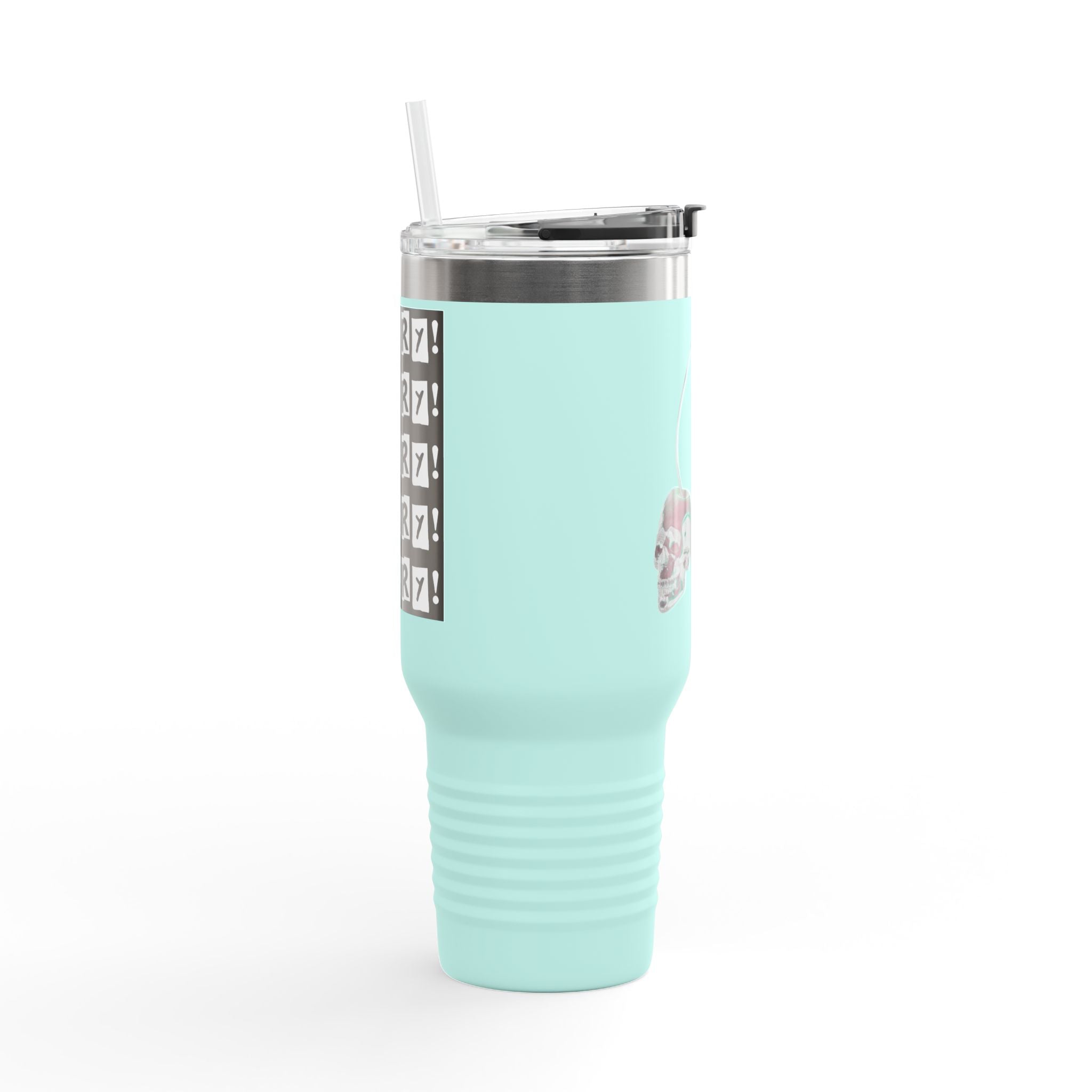 CHERRY! 40oz Insulated Travel Mug —  Double-Wall Tumbler for Commuting & Gifts