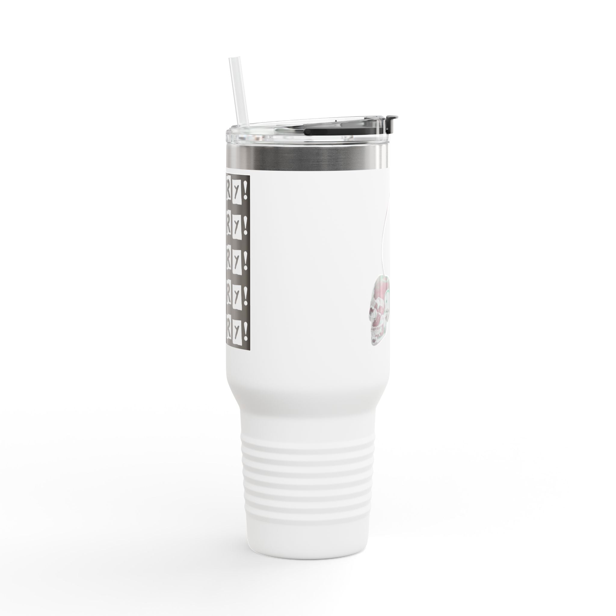 CHERRY! 40oz Insulated Travel Mug —  Double-Wall Tumbler for Commuting & Gifts