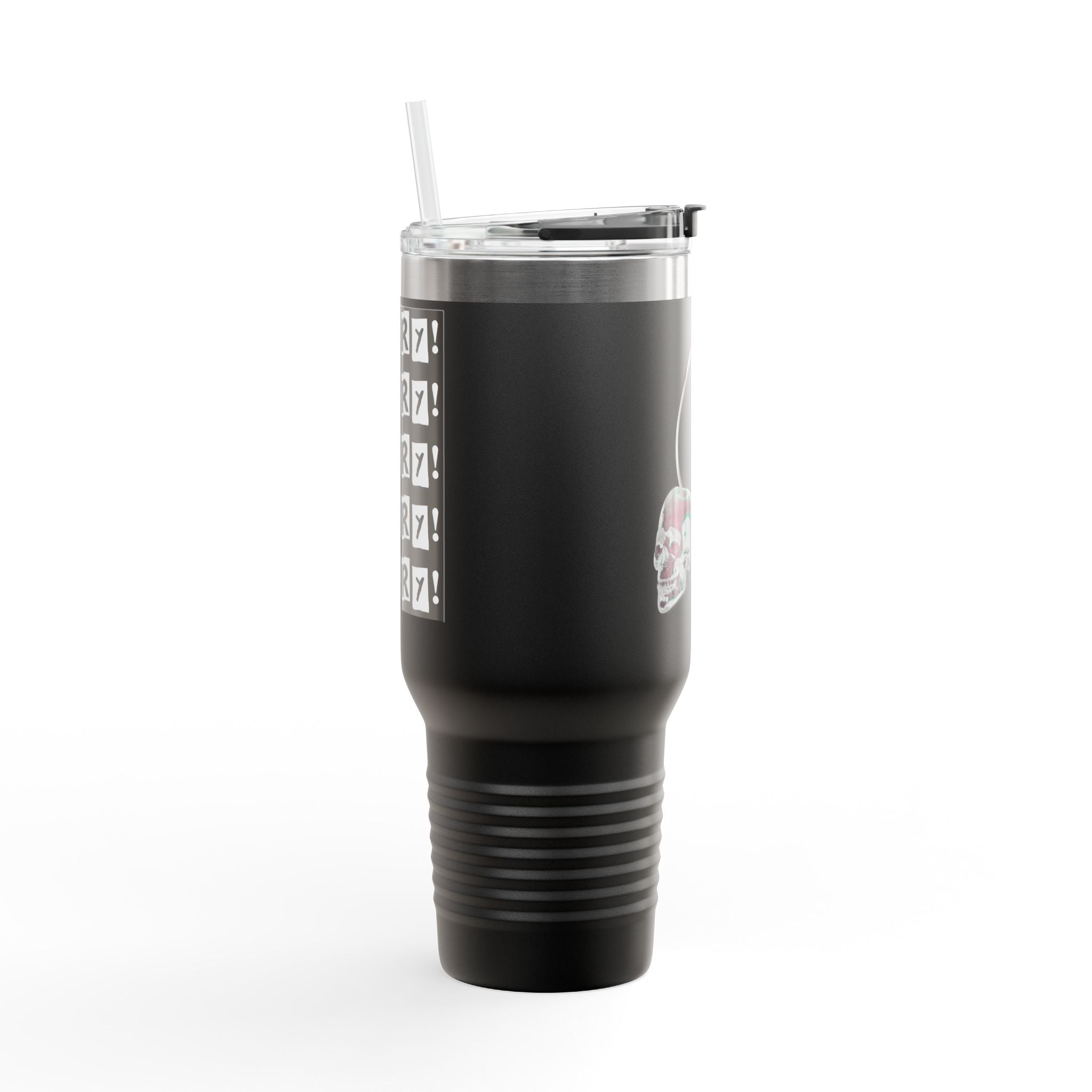 CHERRY! 40oz Insulated Travel Mug —  Double-Wall Tumbler for Commuting & Gifts